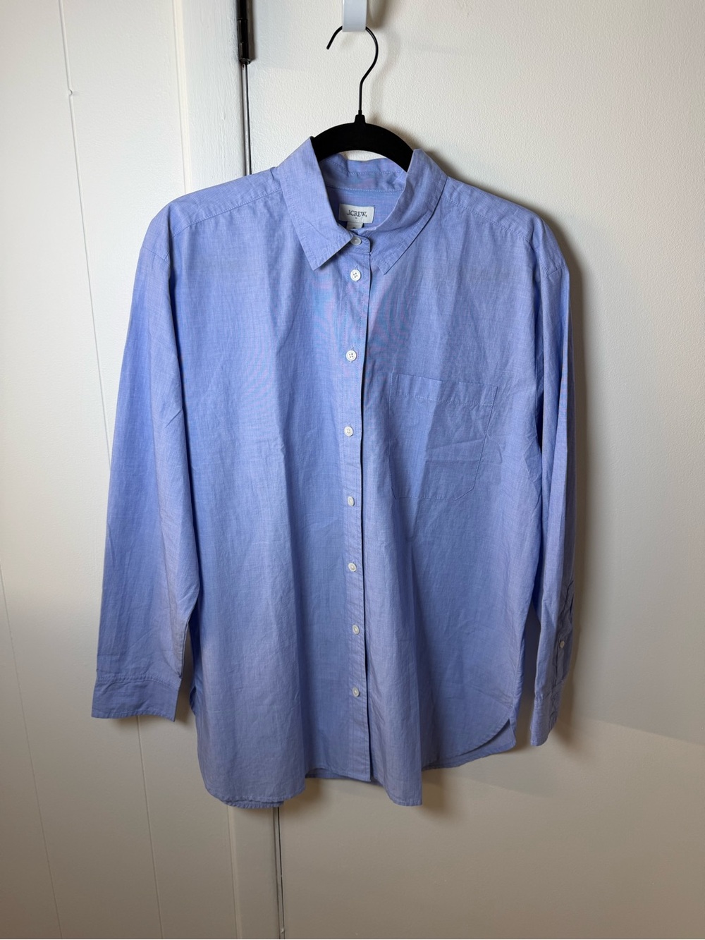 J.Crew | Classic Cotton Button‑Up Shirt | Women’s Small | NWT | Light Blue